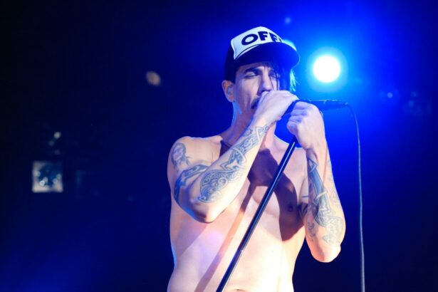 man performing on stage